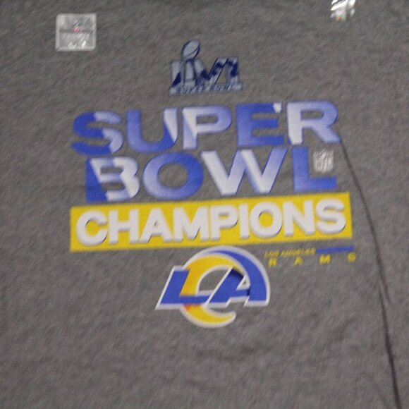 The Nike Tee Men Gray Tee Shirt Super Bowl Champions Los Angeles Ram Size XXL - Picture 3 of 13